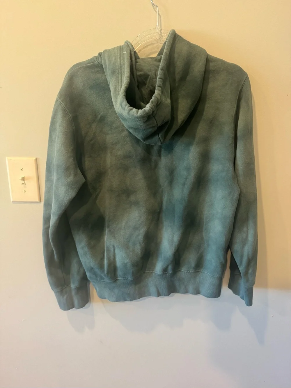 True Religion Men's Teal Green Graphic Crewneck Hoodie
